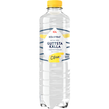 Vatten Kolsyrad Citron 50cl ICA.