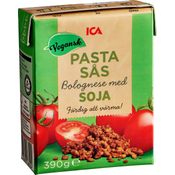 Pastasås Bolognese Vegansk 390g ICA.