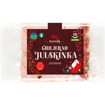 Julskinka Griljerad glutenfri 120g ICA.