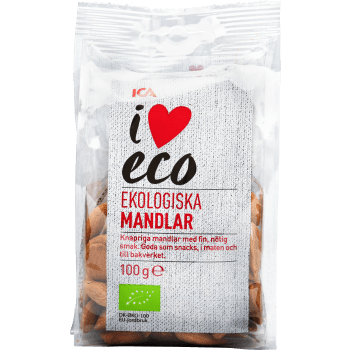 Mandlar naturella EKO 100g ICA Gott liv.