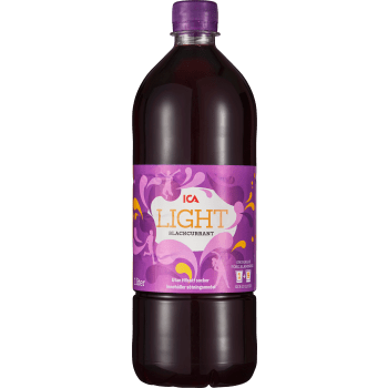 Lightdryck Svartvinbär 100cl ICA.