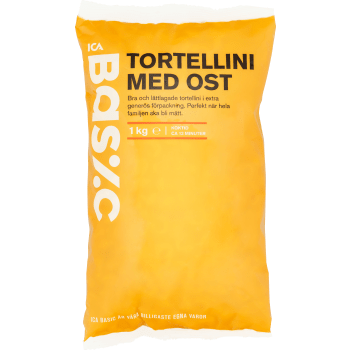 Tortellini med ost 1000g ICA Basic.