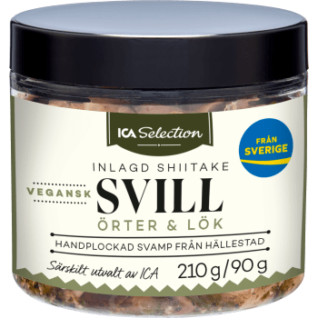 Svill inlagd shiitake örter & lök vegansk 210g ICA Selection.