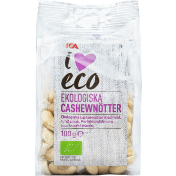 Cashewnötter naturell EKO 100g ICA Gott liv.