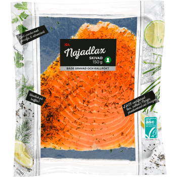 Lax najad 150g Miljömärkt ICA.