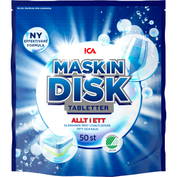 Maskindisktablett 50-p ICA.