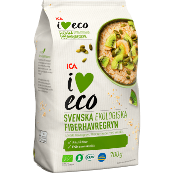 Fiberhavregryn Ekologiska 700g ICA I love eco.