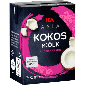 Kokosmjölk 200ml ICA Asia.