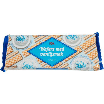 Wafers Vaniljsmak 175g ICA.