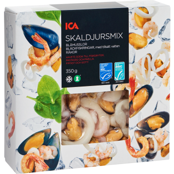 Skaldjursmix frysta 350g ICA.