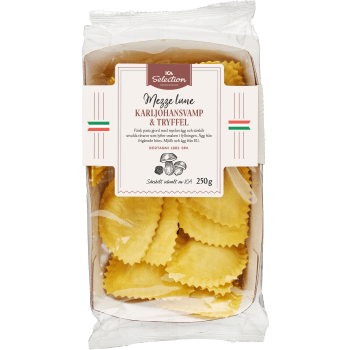 Pasta Mezze Lune Karl-johansvamp Färsk 250g ICA Selection.