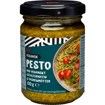 Pesto Basilika med Vegansk Ost 130g ICA.