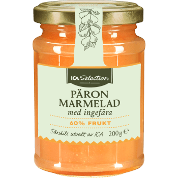 Marmelad Päron och Ingefära 200g ICA Selection.