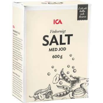 Salt Finkornigt med Jod 600g ICA.