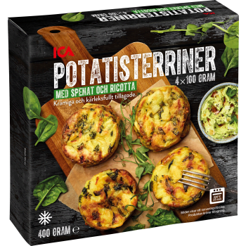 Potatisterrin Spenat & Ricotta 400g ICA.