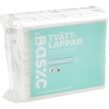 Tvättlappar 150-p ICA Basic.