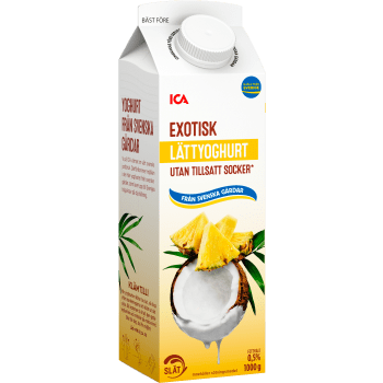 Lättyoghurt Exotisk slät 0,5% 1000g ICA.