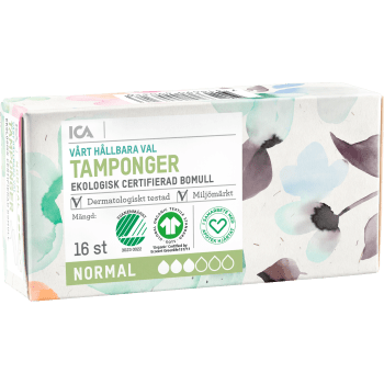 Tamponger Normal 16-p ICA Hjärtat.