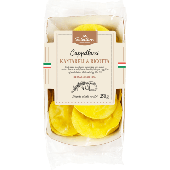 Pasta Cappellacci Kantarell Ricotta Färsk 250g ICA Selection.
