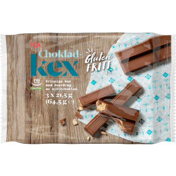 Chokladkex Glutenfri 64,5g ICA.