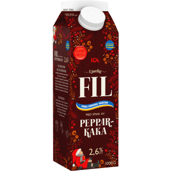 Filmjölk Pepparkaka 2,6% 1l ICA.