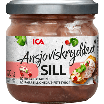 Ansjoviskryddad sill 123g ICA.