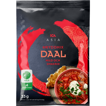 Kryddmix Daal 33g ICA Asia.
