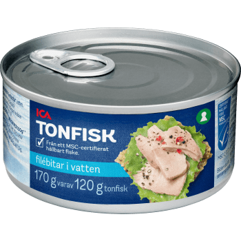 Tonfisk i vatten 170g ICA.