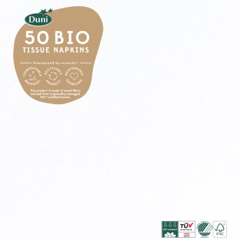 Servett Vit 33cm 50-pack Duni.