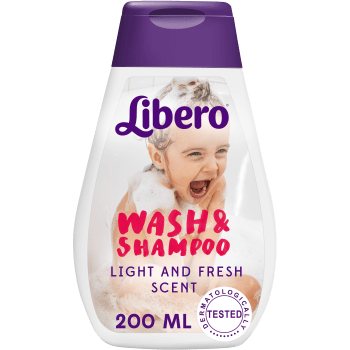 Wash & Shampoo 200ml Libero.