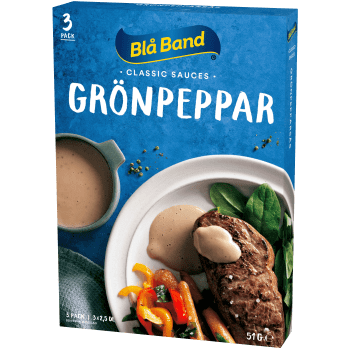 Grönpepparsås 3-p 7,5dl Blå Band.