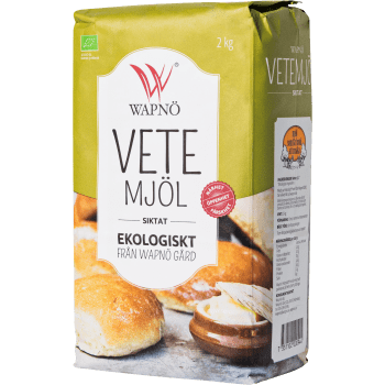 Vetemjöl Siktat Eko 2kg Wapnö.
