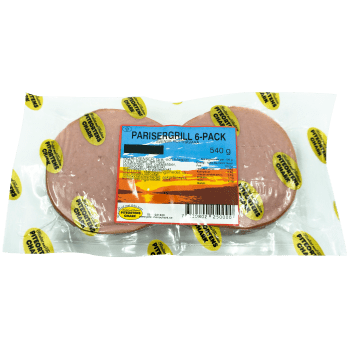 Parisergrill 6-pack 540g Piteortens chark.
