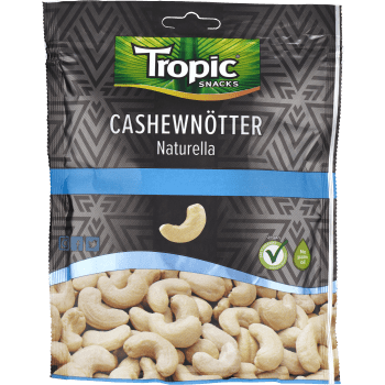 Cashewnötter Naturella 170g Tropic Snacks.