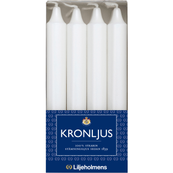 Kronljus Vit 8-p Liljeholmens.