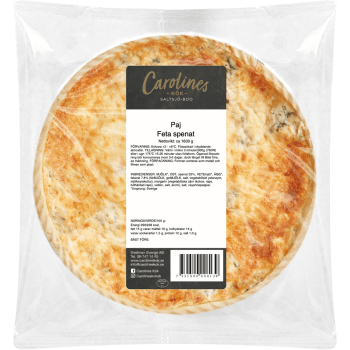 Feta och Spenatpaj 1,6kg Carolines Kök.