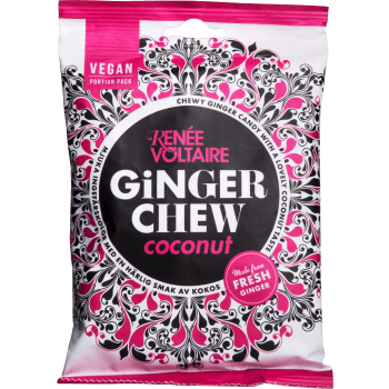 Ginger Chews Kokosnöt 120g Renée Voltaire.