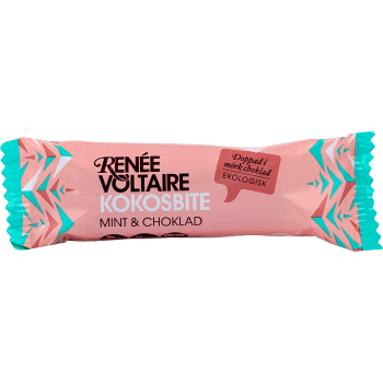 Kokosbite Mint & Choklad 40g Renée Voltaire.