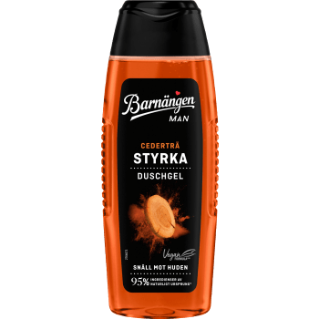Duschgel MAN Styrka Cederträ 250ml Barnängen.