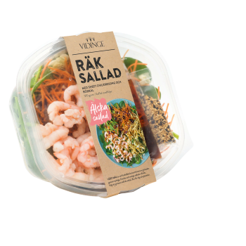 Räksallad Sweet Chilidressing och Rödkål 370g Vidinge.