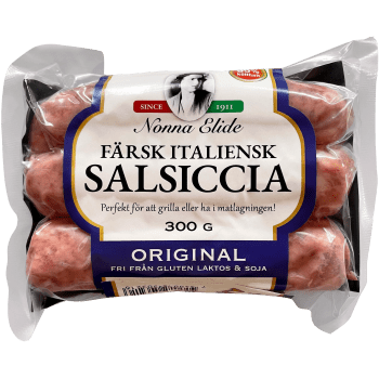 Färskkorv Salsicca Original 95% Kötthalt 300g Nonna Elide.