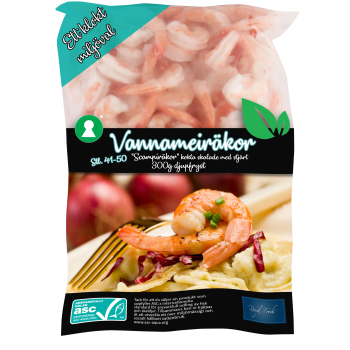 Vannameiräkor Kokta Fryst 300g Royal Foods.