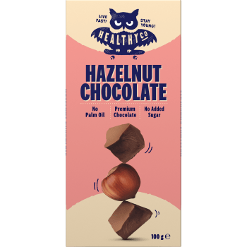 Chokladkaka Hazelnut Chocolate 100g HealthyCo.