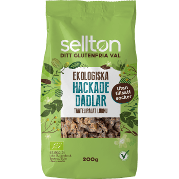 Hackade Dadlar ekologisk 200g Sellton.