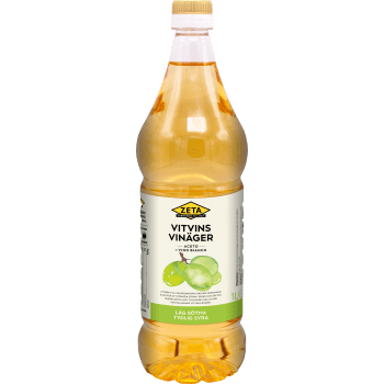 Vitvinsvinäger 1L Zeta.