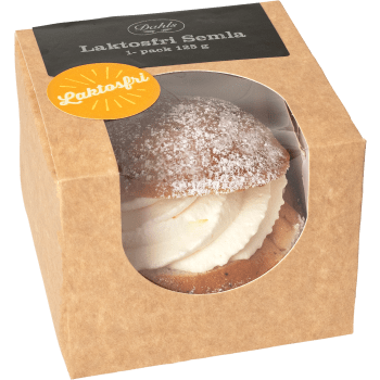 Semla Laktosfri 1-pack 125g Dahls Bageri.