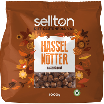 Hasselnötter 1kg Sellton.