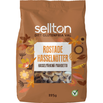 Hasselnötter Rostad 225g Sellton.