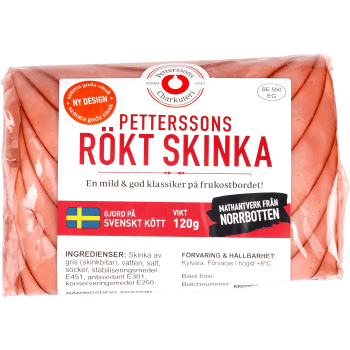 Rökt skinka 120g Petterssons Charkuteri.