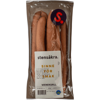 Wienergrill 64% Kötthalt 480g Stensåkra.